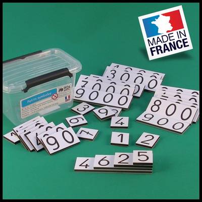 petites cartes des nombres - Montessori - PEDABOX